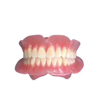 Dentiers complets résistants à l'usure de bouche de couronne dentaire démontable de haute résistance pleins